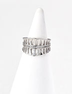 Fleur Pavé Cuff Ring