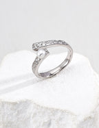 Luna Pearl Wrap Open Ring