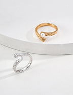 Luna Pearl Wrap Open Ring