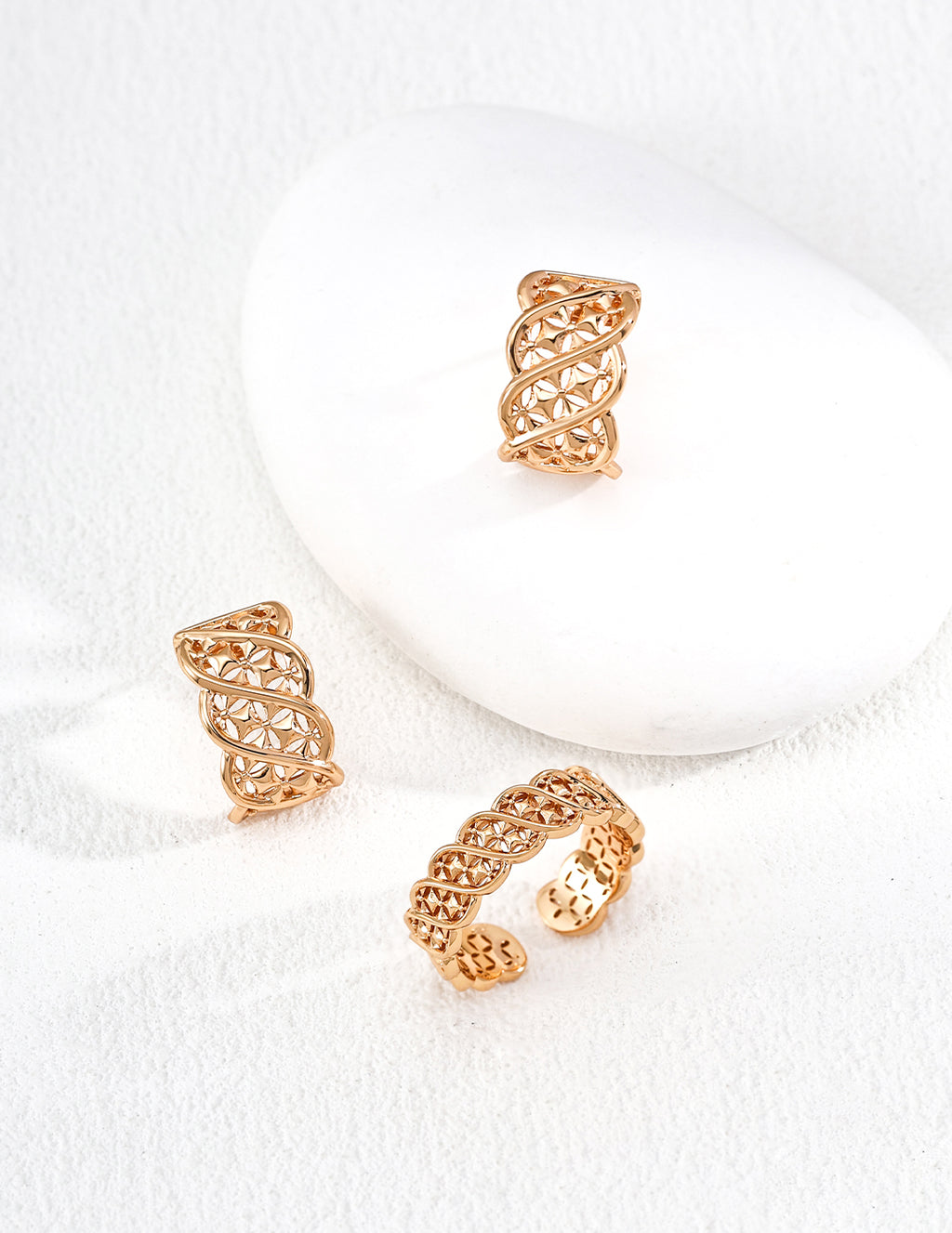 Fleur Braid Open Ring