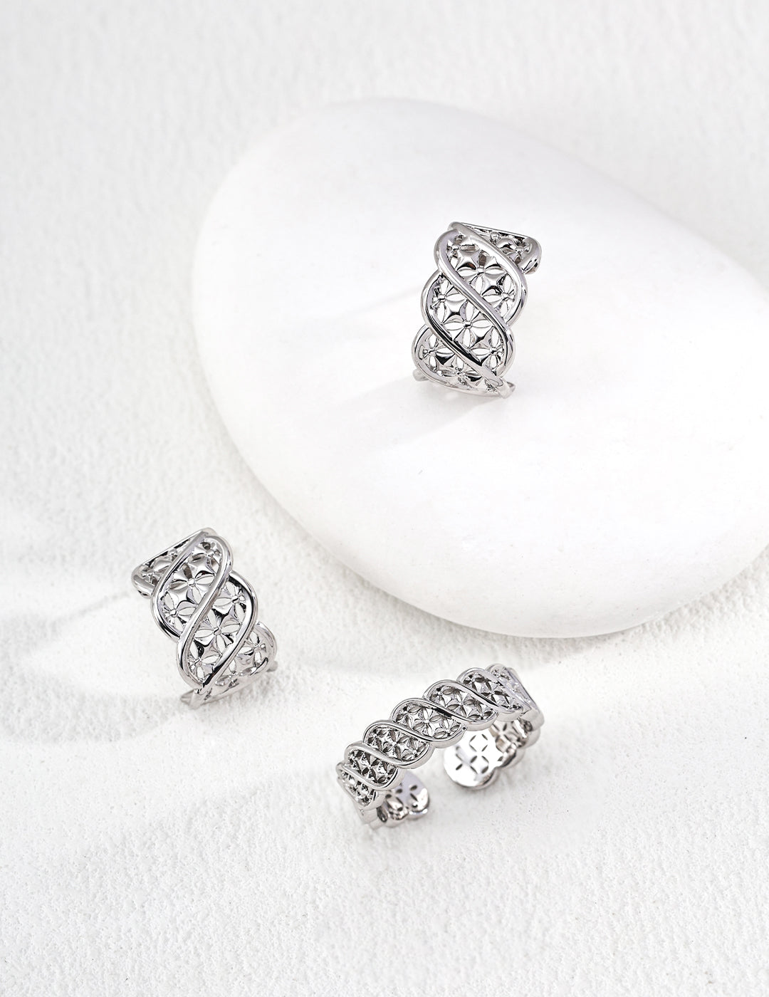 Fleur Braid Open Ring