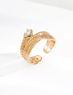Astra Feather Open Ring