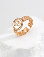 Roma Coin Cuff Ring