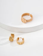 Roma Coin Cuff Ring