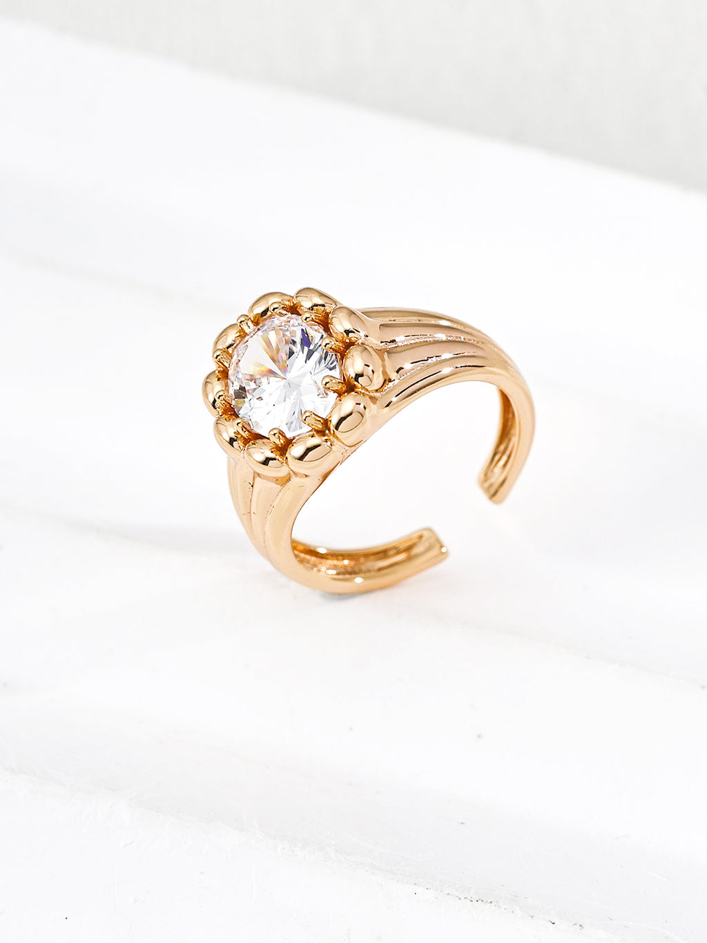 Celeste Halo Open Ring