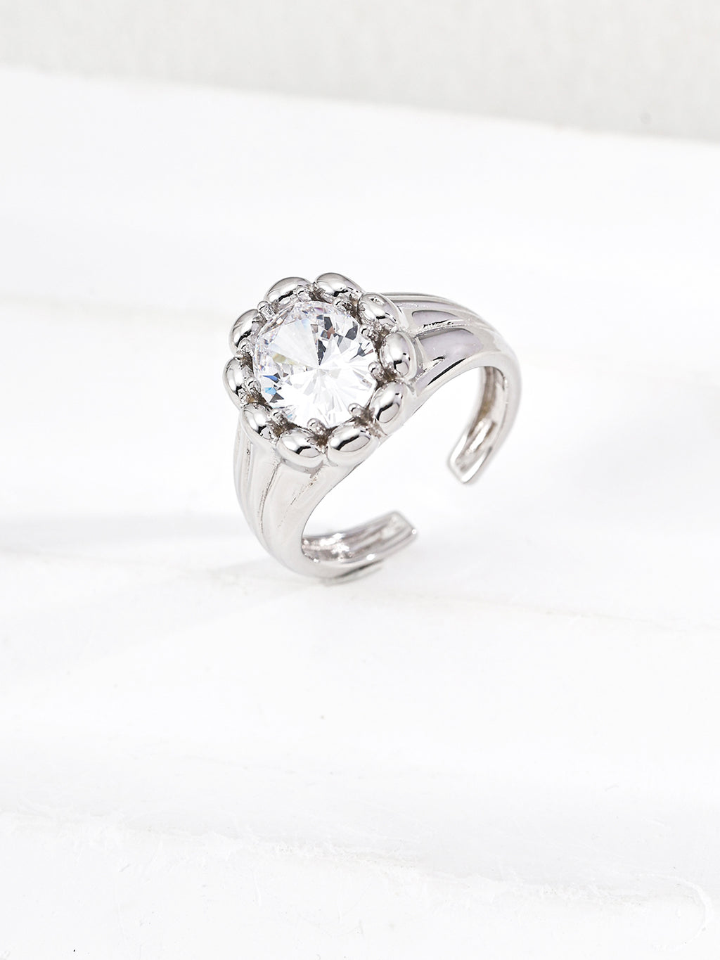 Celeste Halo Open Ring