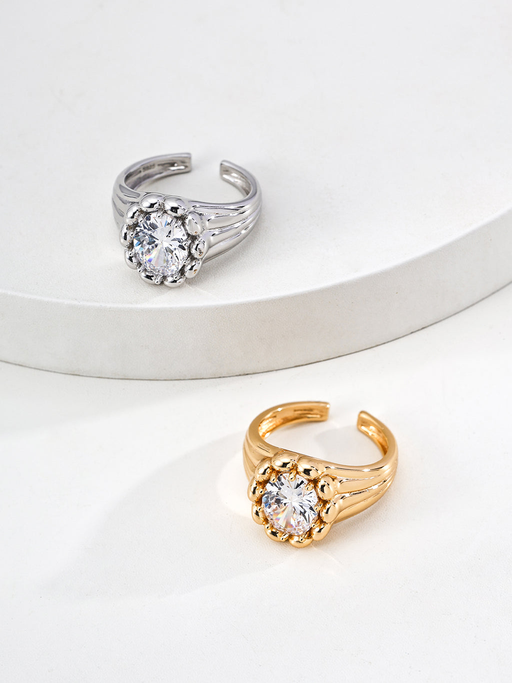 Celeste Halo Open Ring