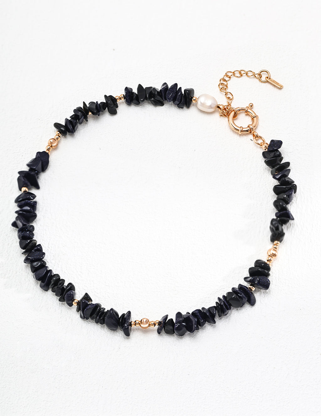 Noir Pebble Pearl Necklace