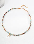 Marina Starfish Beaded Necklace