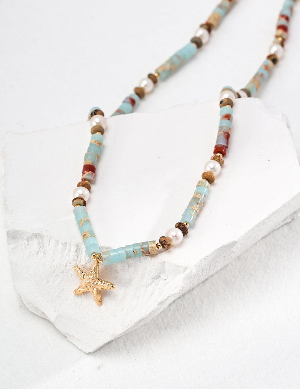 Marina Starfish Beaded Necklace