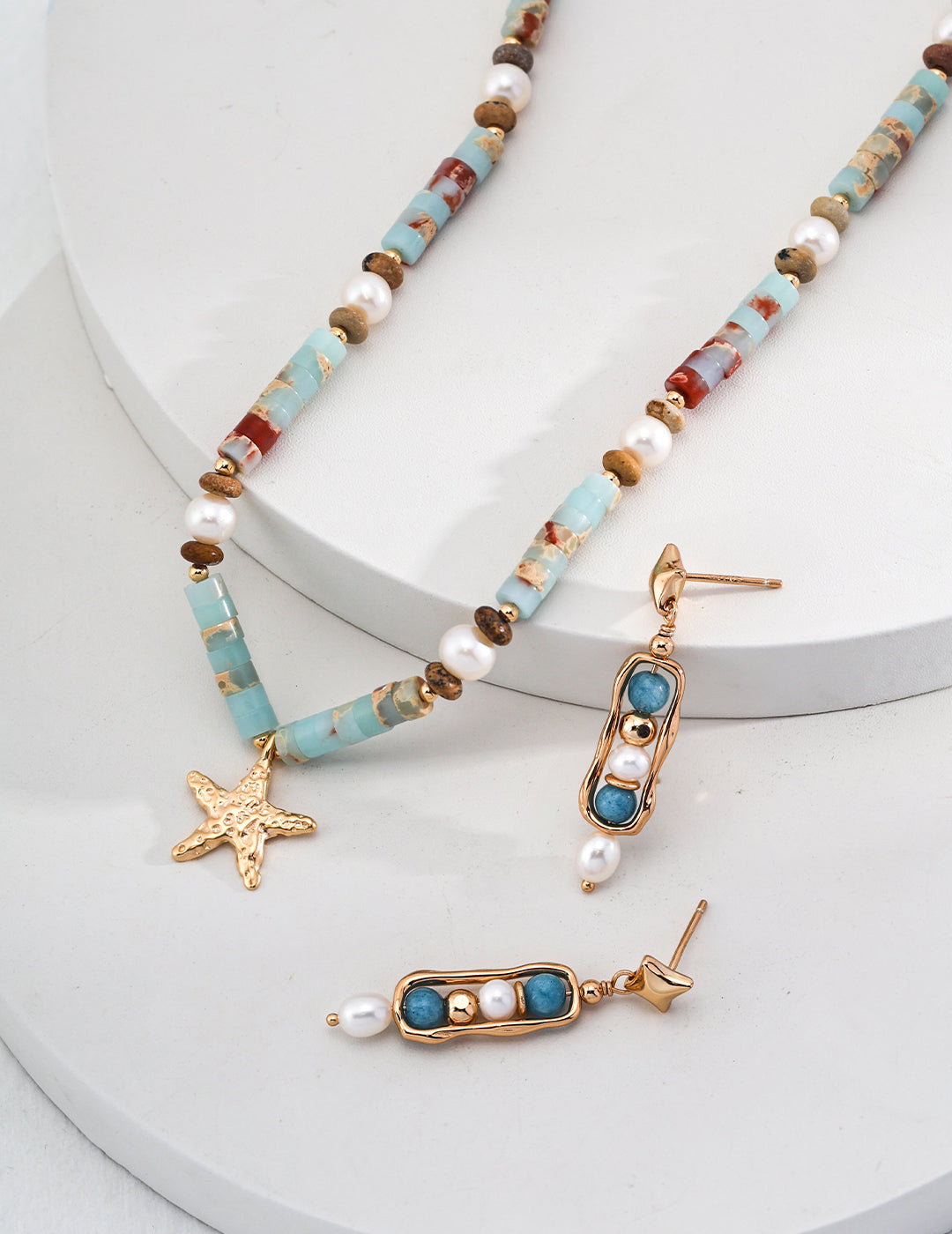 Marina Starfish Beaded Necklace
