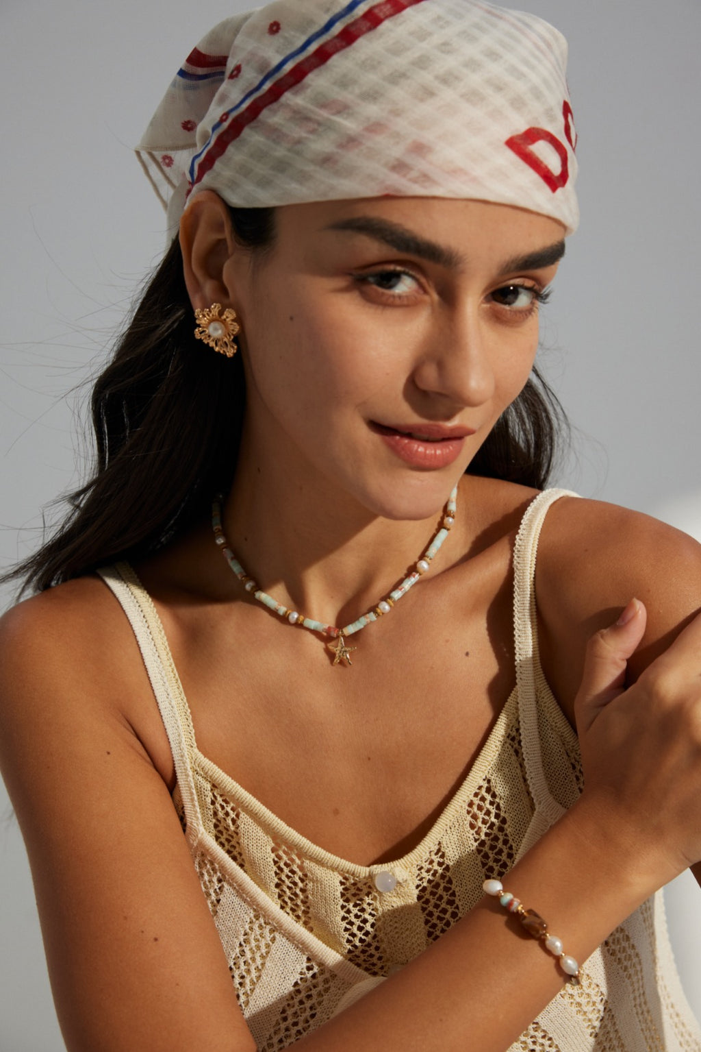 Marina Starfish Beaded Necklace