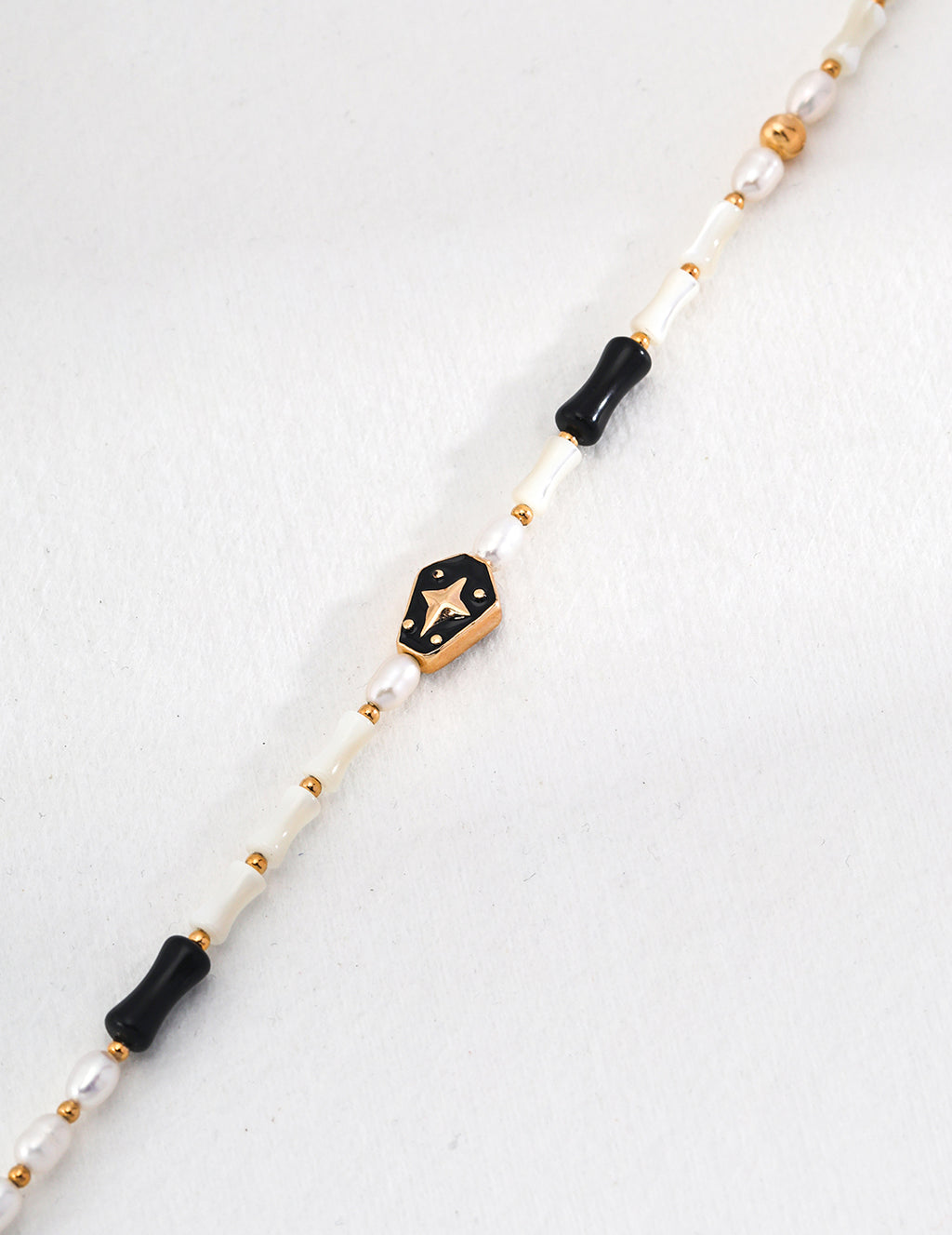 Noir Celeste Beaded Necklace