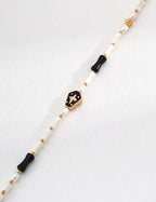 Noir Celeste Beaded Necklace