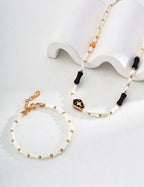 Noir Celeste Beaded Necklace