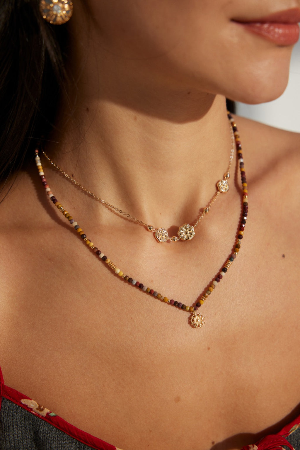 Flora Station Necklace