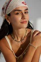 Emerald Pearl Beaded Necklace