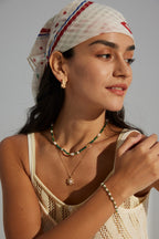 Emerald Pearl Beaded Necklace