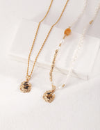 Amber Pearl Layered Necklace