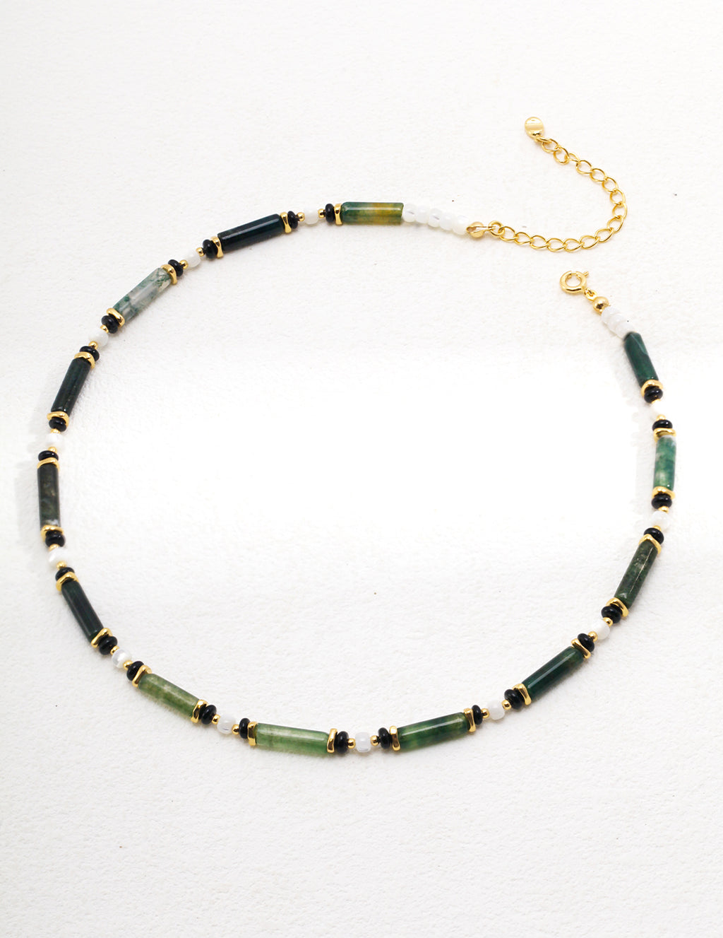 Verde Stone Beaded Necklace