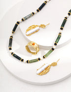 Verde Stone Beaded Necklace