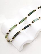 Verde Stone Beaded Necklace