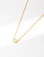 Ivory Bezel Pendant Necklace