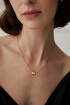 Ivory Bezel Pendant Necklace