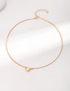 Ivory Bezel Pendant Necklace