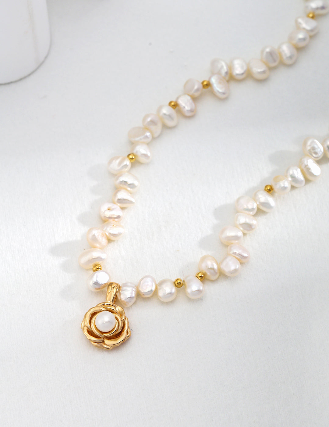 Pearl Bloom Charm Necklace