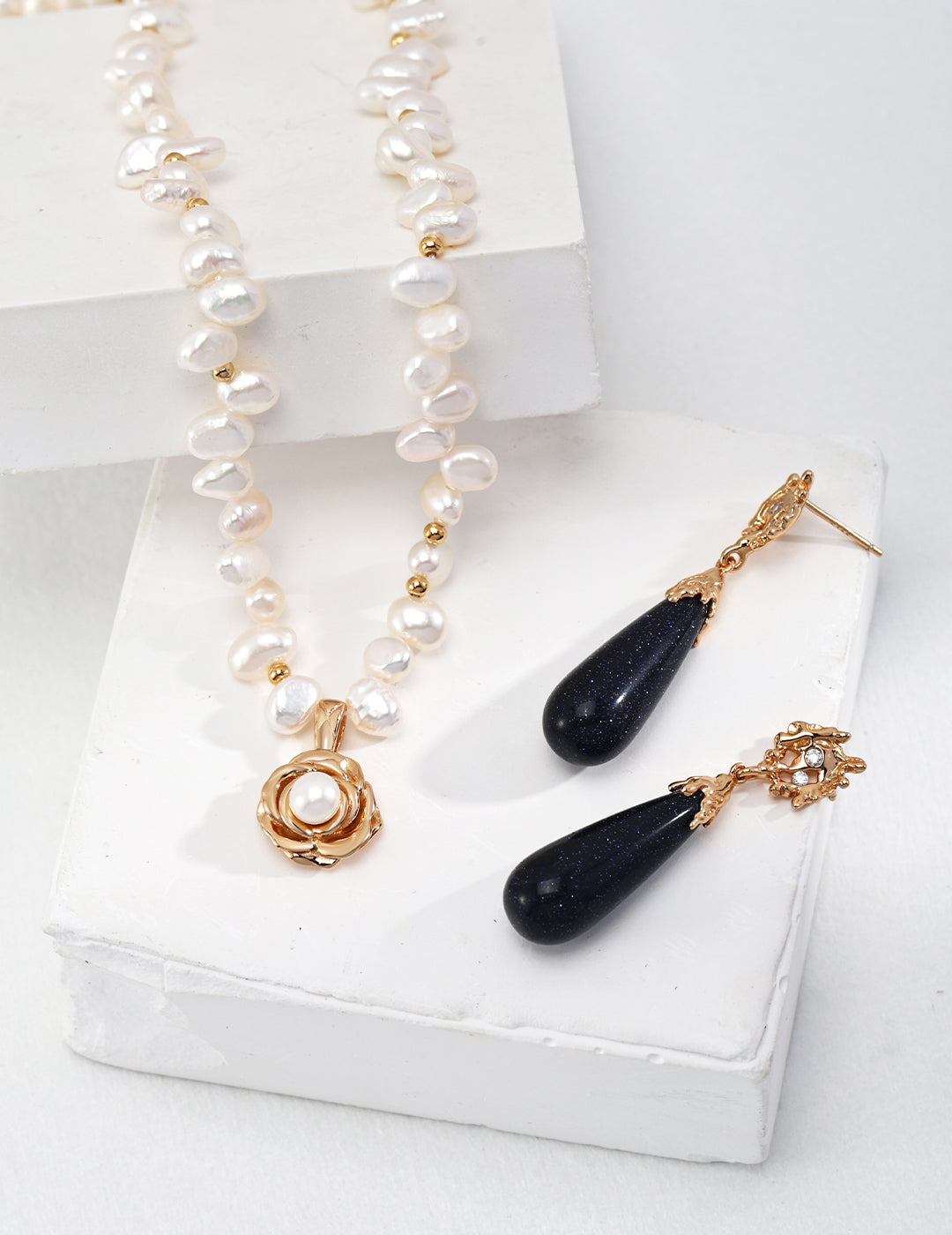 Pearl Bloom Charm Necklace