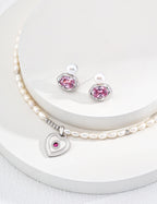 Heart Talisman Pearl Necklace