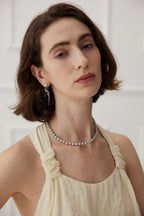 Silver Grey Pearl Necklace