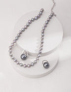 Silver Grey Pearl Necklace
