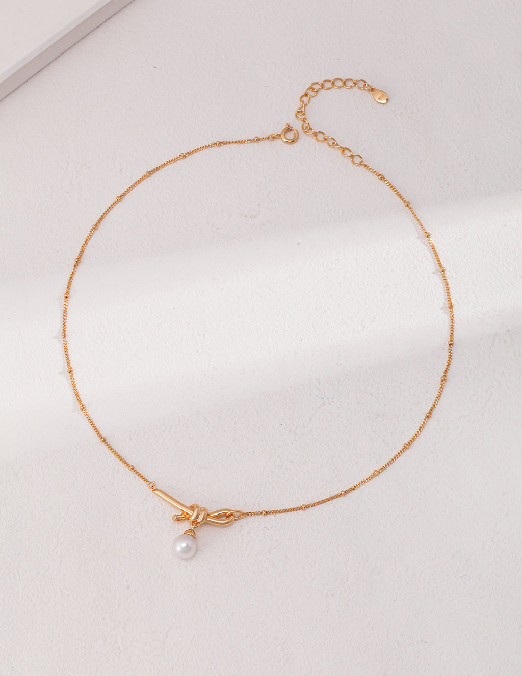 Lumi Pearl Knot Necklace