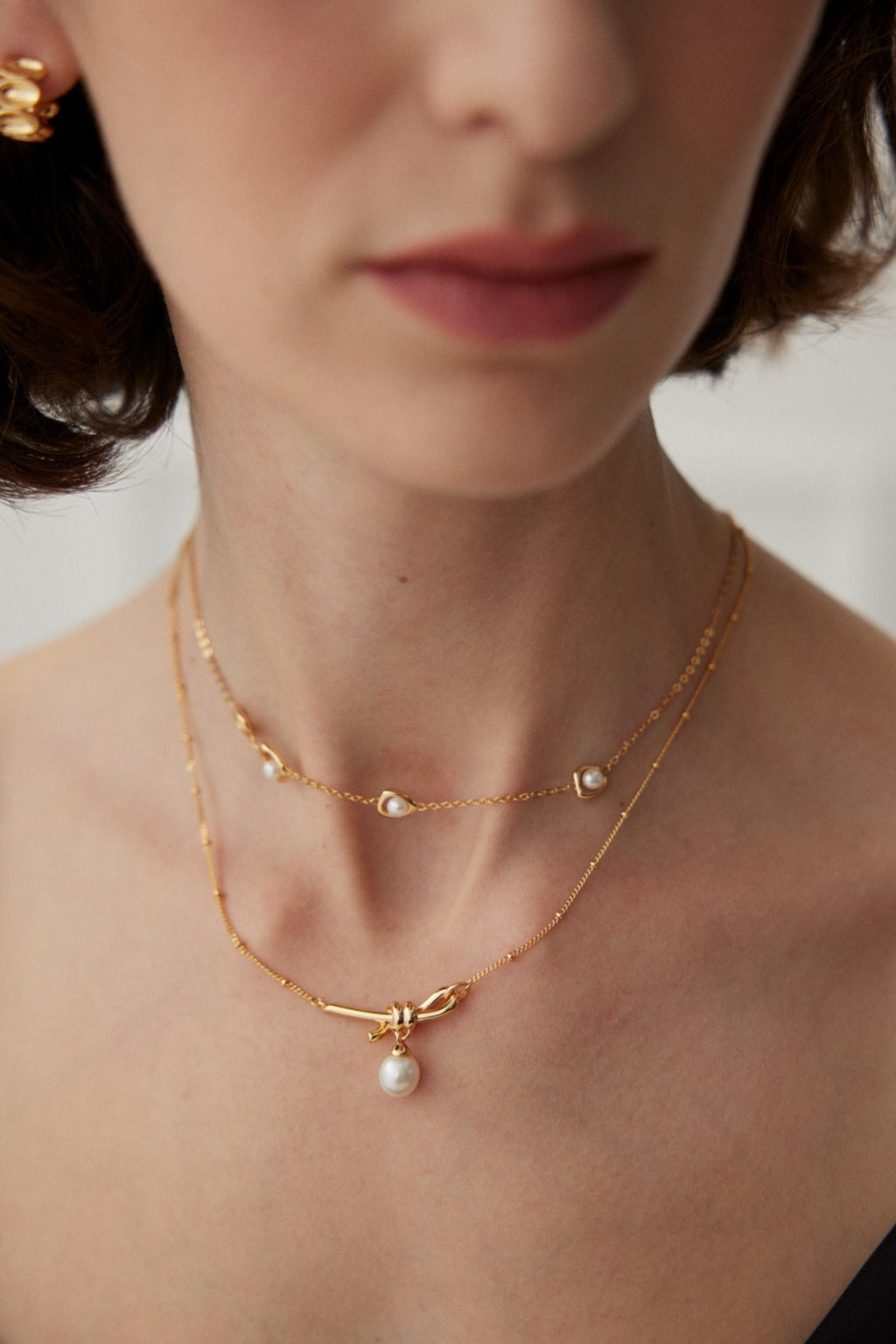 Lumi Pearl Knot Necklace