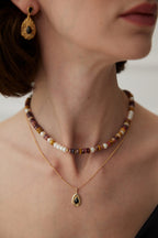 Noir Sunburst Necklace