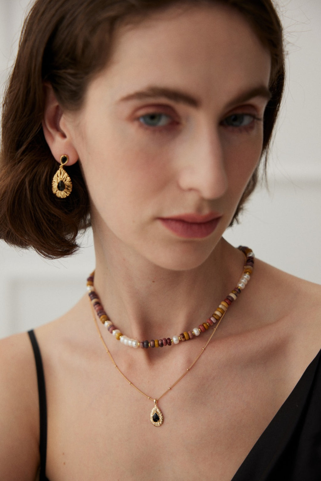 Noir Sunburst Necklace