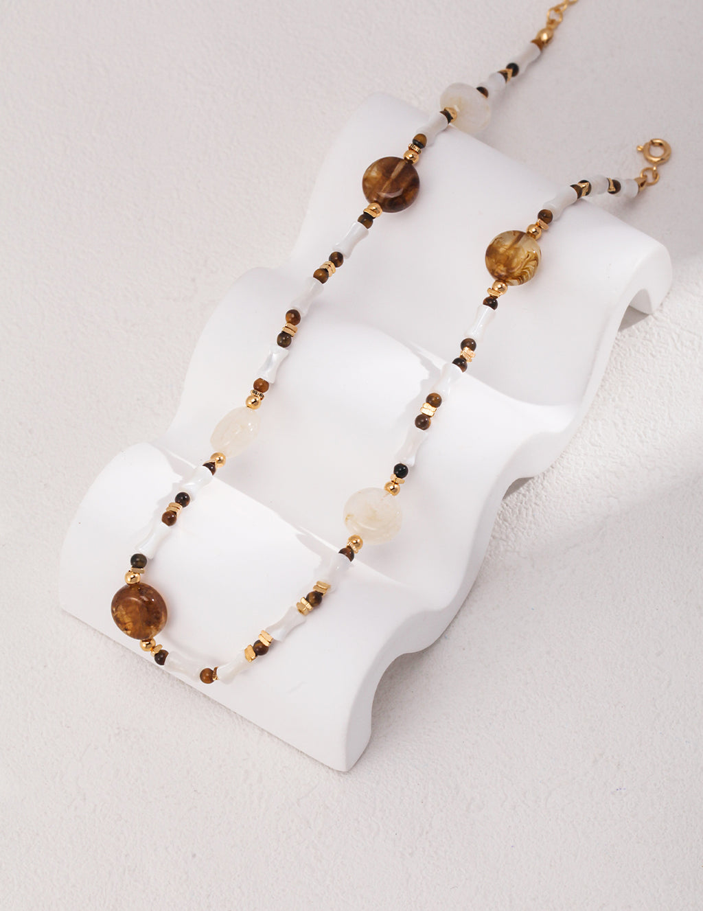 Terra Moonstone Beaded Necklace