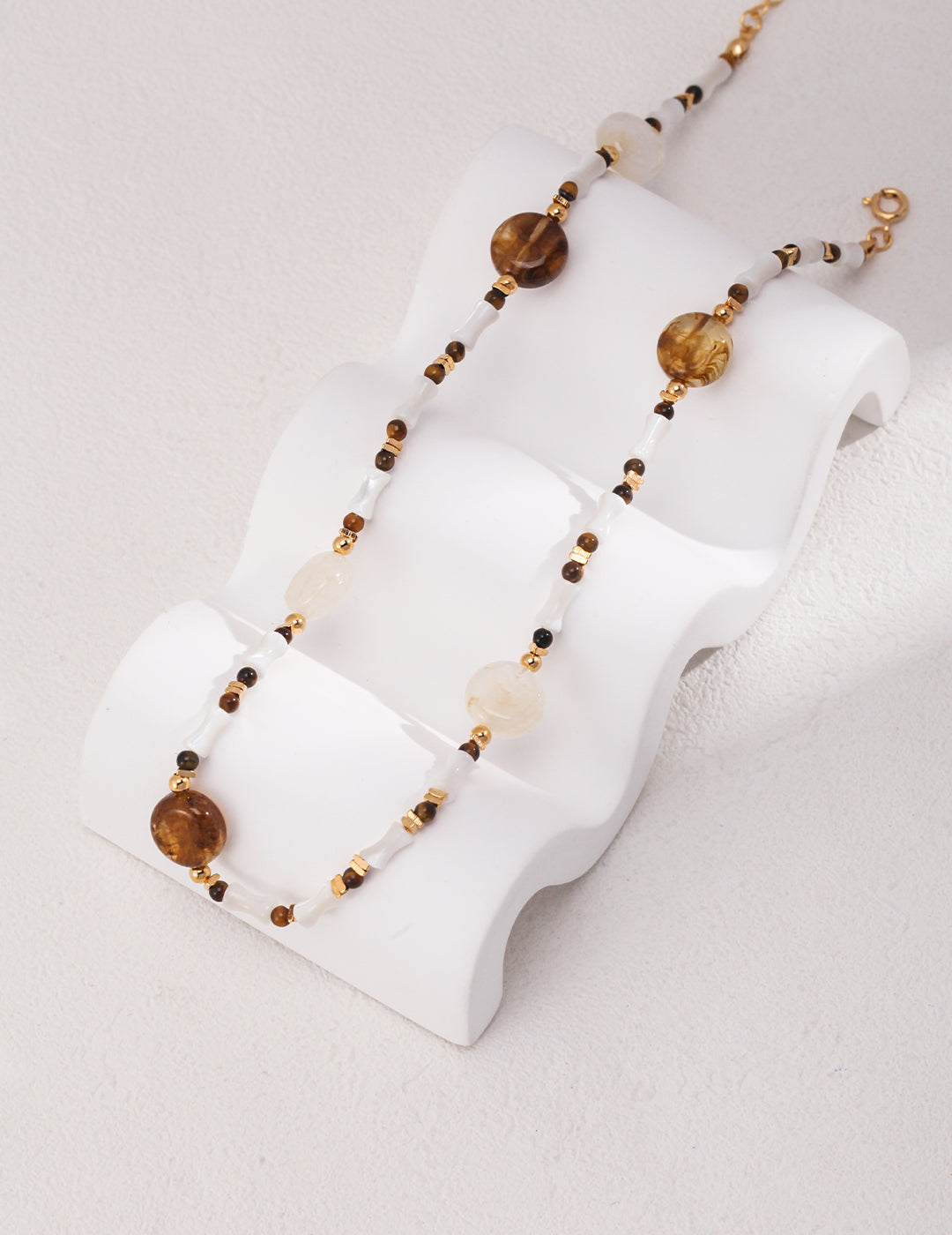 Terra Moonstone Beaded Necklace