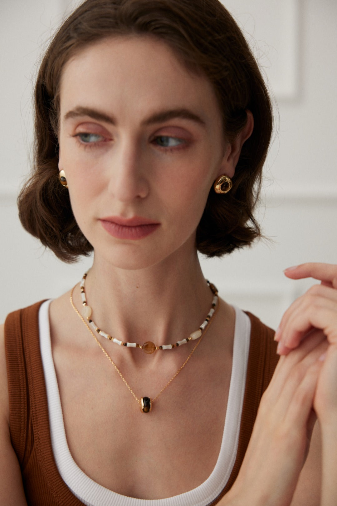 Noir Pebble Necklace