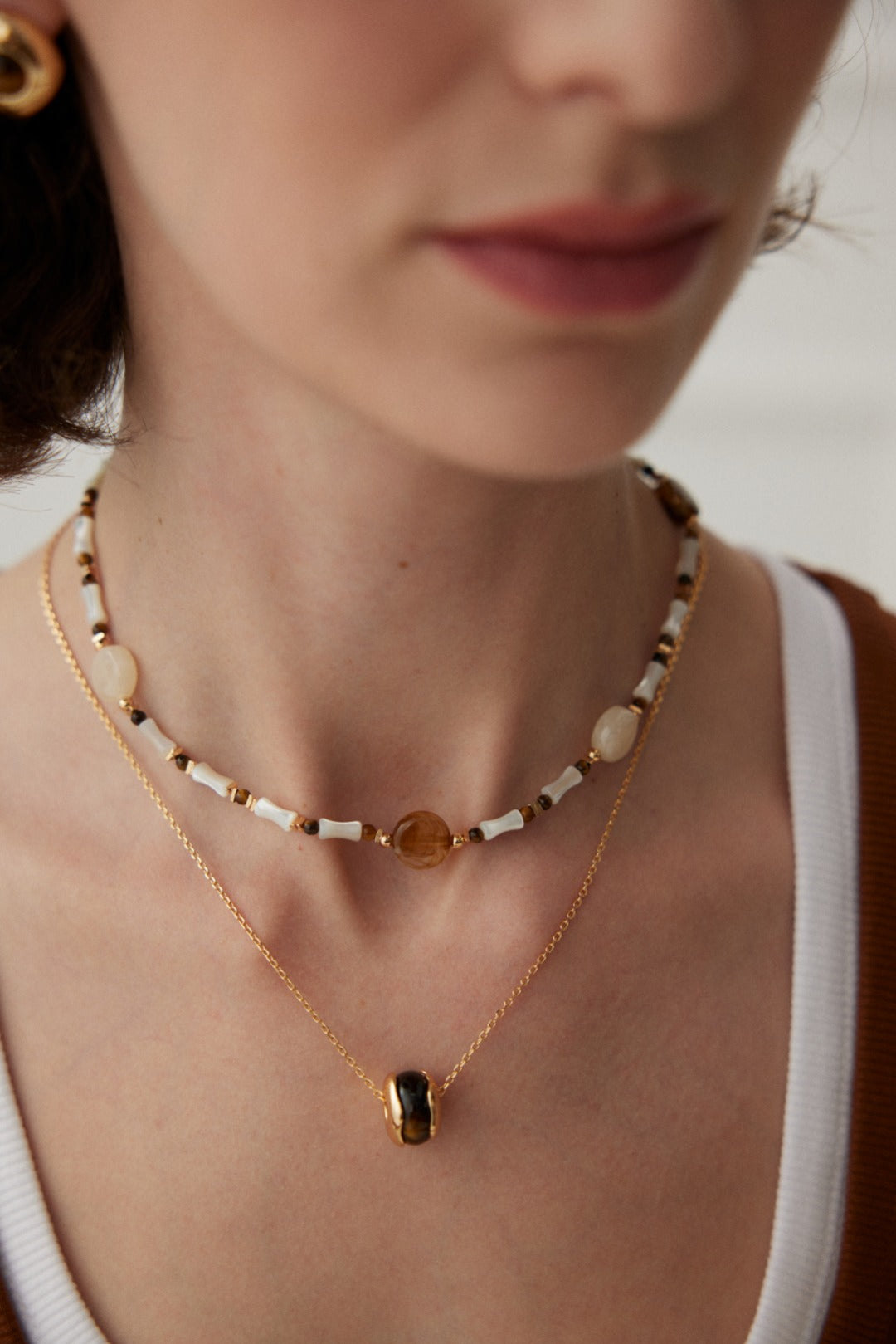 Noir Pebble Necklace