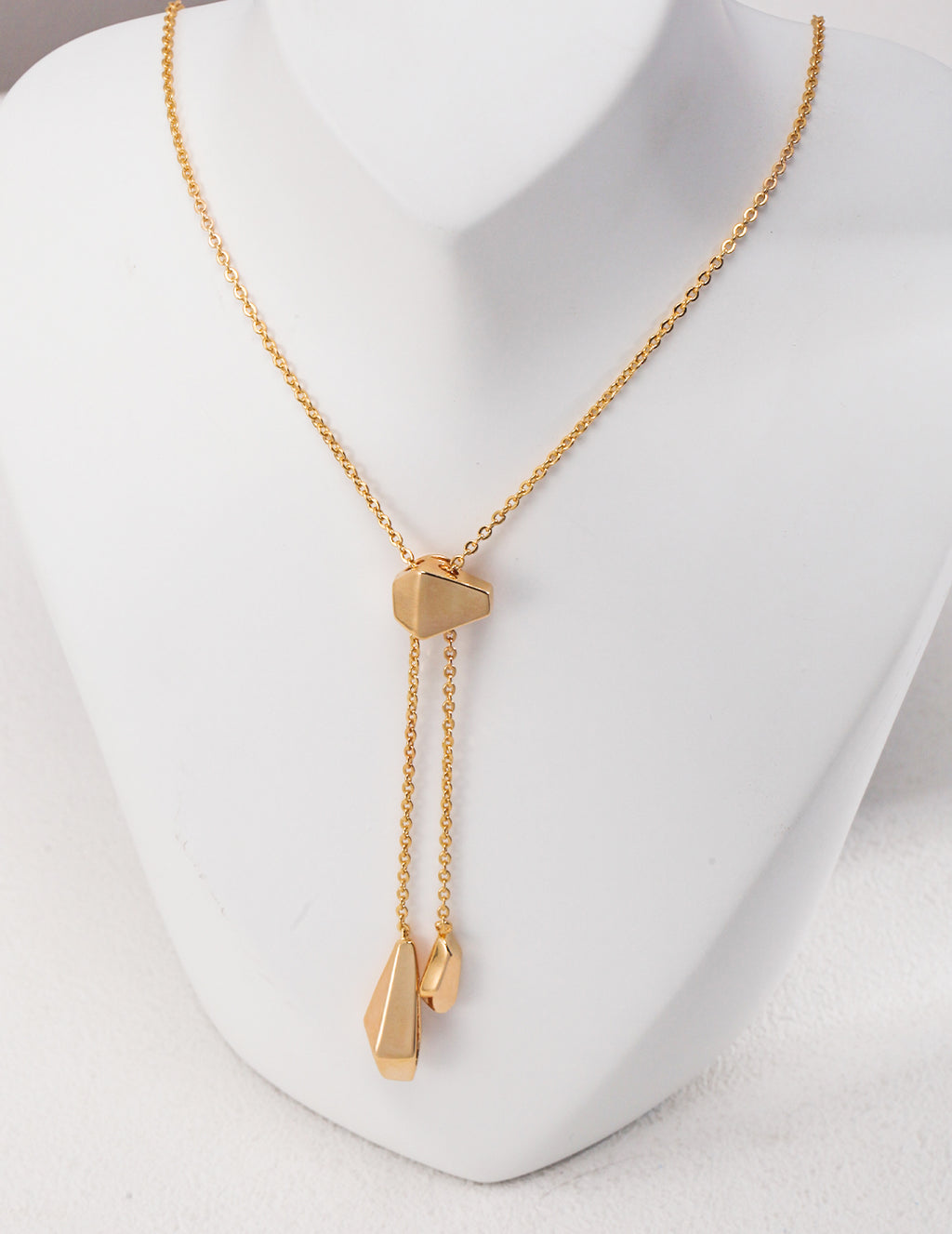Geometric Drop Necklace