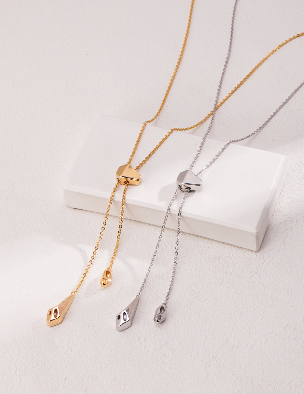 Geometric Drop Necklace