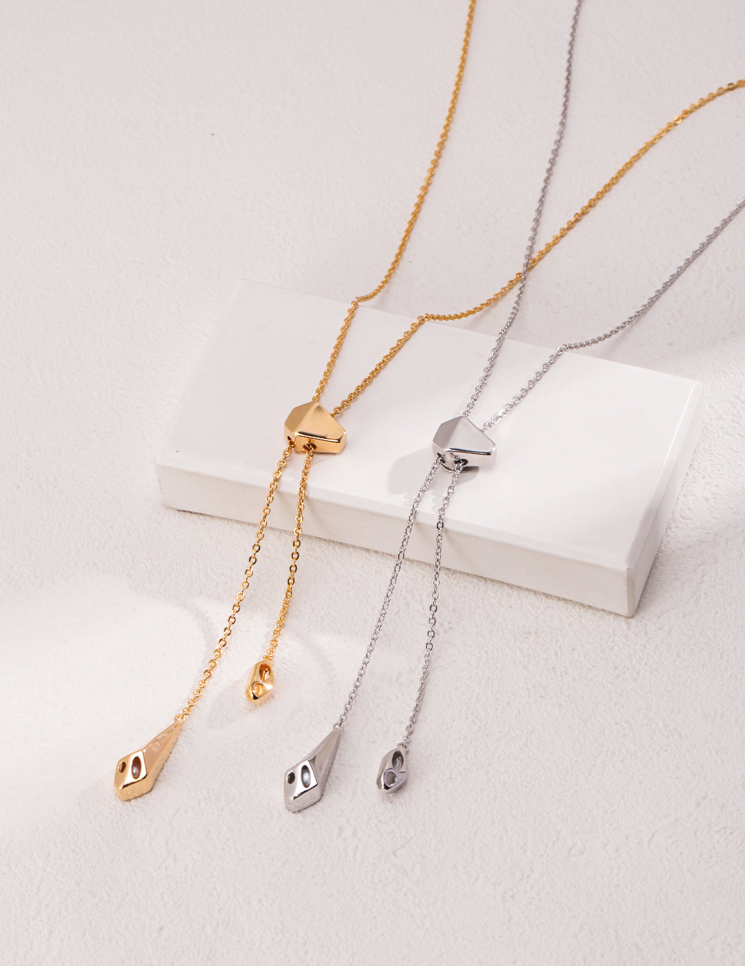 Geometric Drop Necklace
