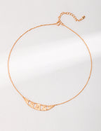 Etched Arc Necklace