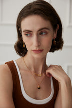 Etched Arc Necklace