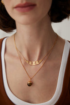 Etched Arc Necklace