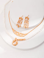 Etched Arc Necklace