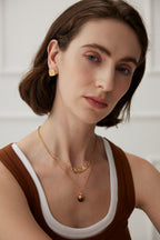 Etched Arc Necklace